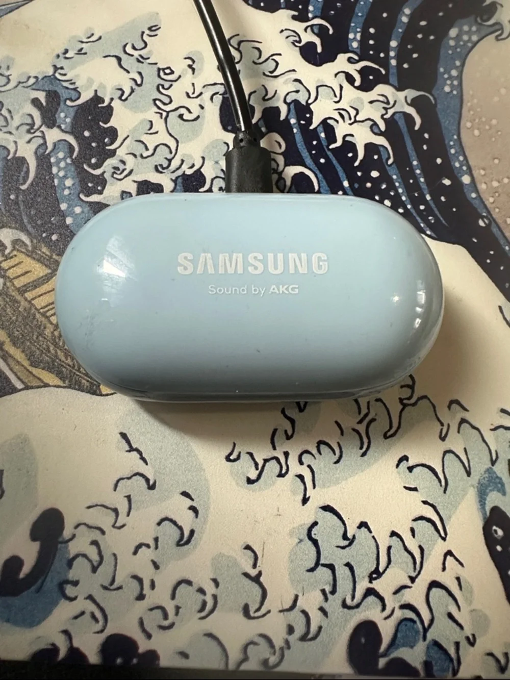 **Samsung Galaxy Buds+ Cloud Blue** Earbuds and case ** Premium sound by AKG**